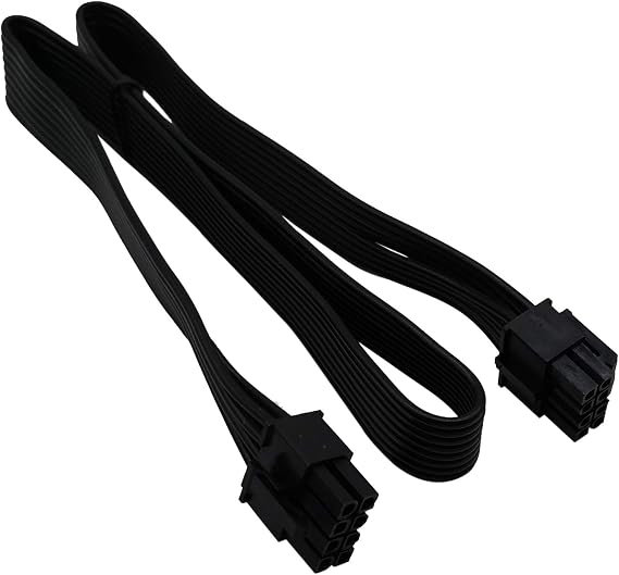 CPU Cable for EVGA PSUs, CPU 8 Pin Male to CPU 8 Pin (4+4 Detachable) Male EPS-12V Motherboard Power Adapter 25-inch(63cm)