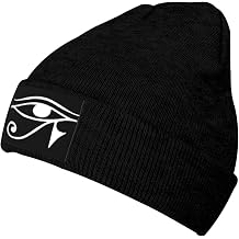 Beanie,Eye of Horus Beanie Hat Black Men Women Skull Cap Stretchy Cap Beanie Chemo Hat Knit Hats Black