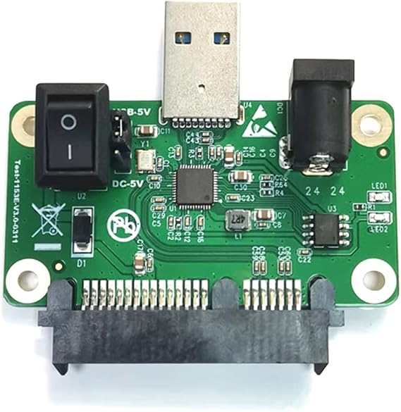 SSD Card Opener USB3.0 to SATA Adapter Plate for SSD Repair LED Light Indication