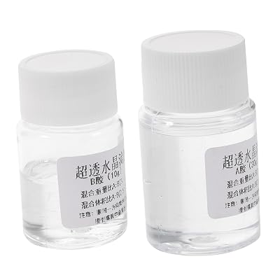 Cabilock 80g 2 Sets High Transparency 3:1 AB Epoxy Resin Glue Waterproof Casting Adhesive for DIY Crafts Jewelry Making and Art Projects
