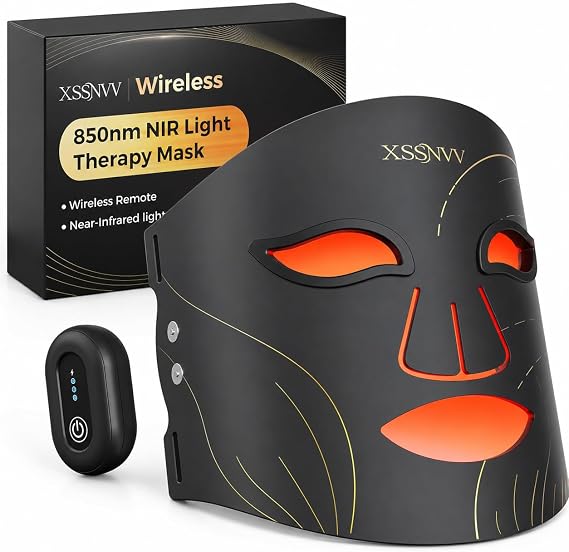 Red Light Therapy Mask for Face, Wireless LED Face Mask, 272 LEDs