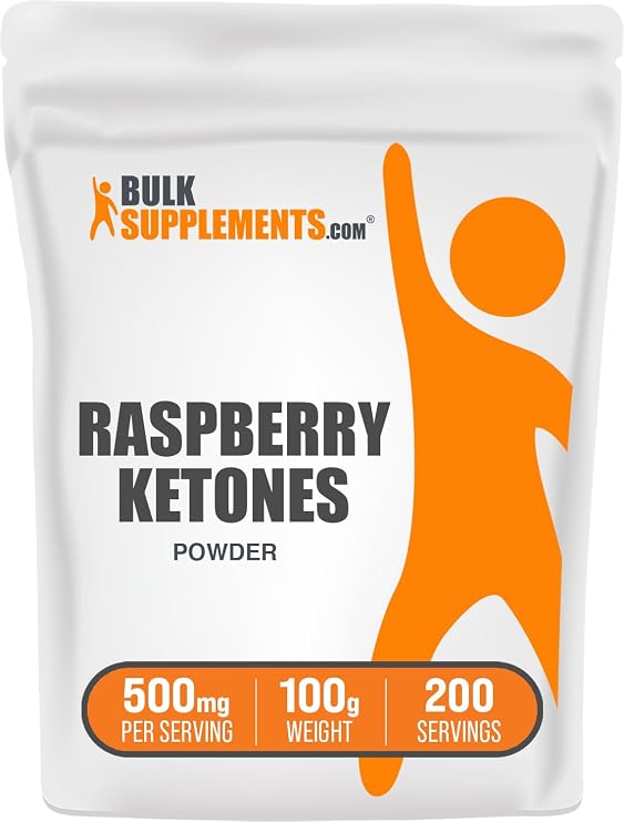 Raspberry Ketones Powder - Raspberry Ketones Supplement, Antioxidant Source - for Energy Support, Gluten Free, 500mg per Serving, 100g (3.5 oz) (Pack of 1)