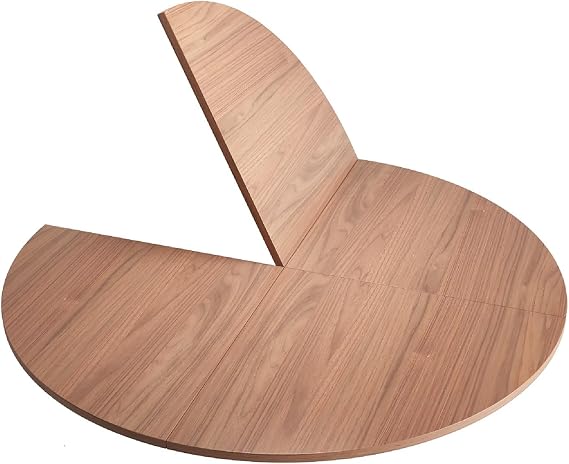 Large Round Table Top Foldable Design HeavyDuty Round Foldable Table Top for Banquet, Party & Patio, SpaceSaving Solid Board Surface for Indoor & Outdoor Use(Wood,1.5m)