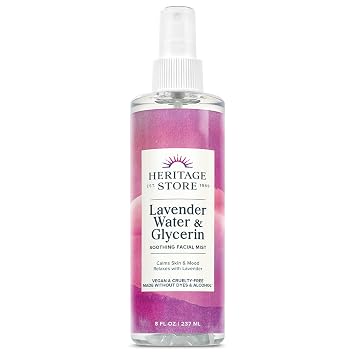 HERITAGE STORE Lavender Flower Water & Glycerine Benefits Skin, Hair & More Aromatherapy Mist Spray 8 oz