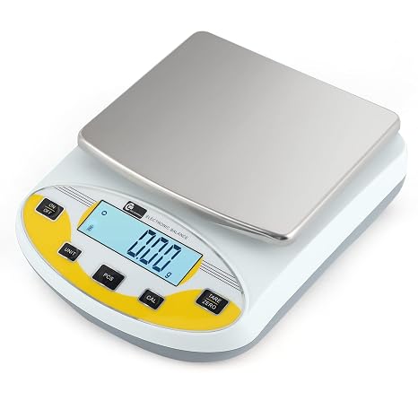CGOLDENWALL High Precision Lab Scale Laboratory Analytical Electronic Balance Digital Precision Scale Pharmacy Jewelry Scale 110V Calibrated(2000g, 0.01g)