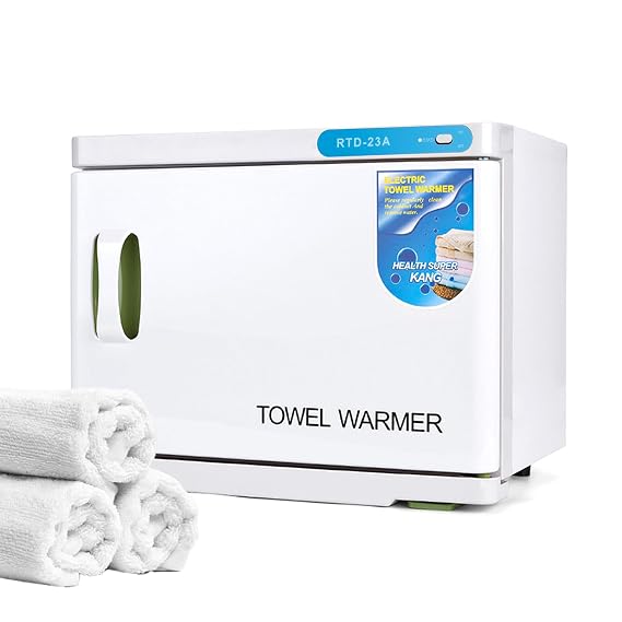 Hot Towel Cabinet 23L, Hot Towel Warmer Cabinet, Extra Large Capacity Heater for Spa, Massage, Salon, Home Use (White 23L)