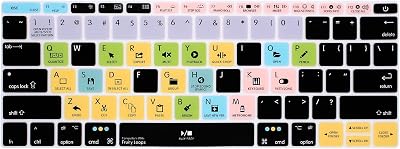 HRH Fruity Loops FL Studio Hotkey Silicone Keyboard Cover Skin for MacBook Pro 13A1708 A1988 No Touch Bar 2018 2017 2016 Release and for MacBook 12A1534 2015&A19312018USA Layout Protective Skin