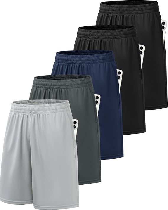 Boys Athletic Basketball Shorts Soccer Shorts