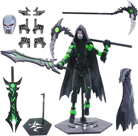 T13 Action Figure Set - 3D Printed Collectible Figures for Collector Desktop Decor (Assembly Completed) (Death Set - 1)
