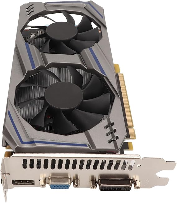 Graphics Card 128BIT GDDR5 PCI Express2.0 Dual Fan Desktop PC Computer Discrete Gaming Graphics Card for Gaming Enthusiast Performance GTX550Ti 8GB