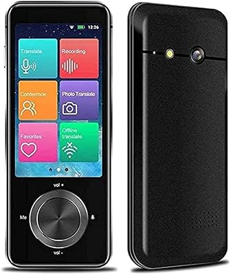 Language Translator Device,107 Languages Mini Smart Voice Translator, 12 Languages Offline Translator WiFiHotspot 43 Country Photo translations Touch Screen Pocket Translator Needed Happy Gift visio