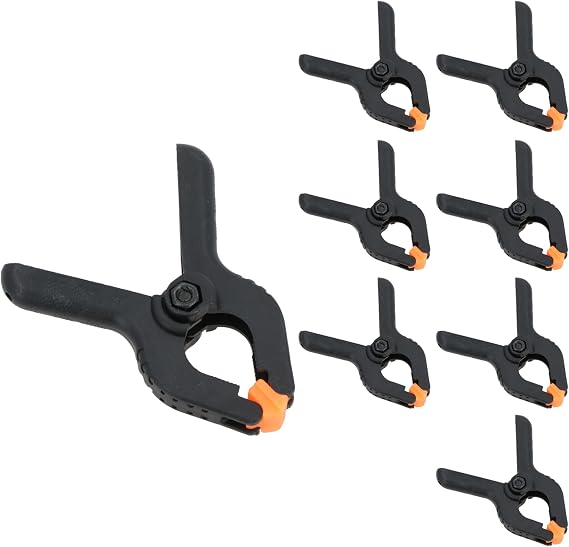 8pc 2-1/2" Micro Plastic Clamp Nylon Spring Clamps Grips Clips Market Stall