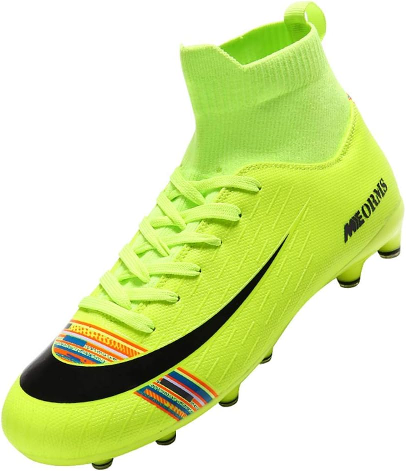Einplus Soccer Boots Indoor TF Turf Cleats Boys High Tops Ankle Boots Women Turf Indoor Outdoor Soccer Shoes for Men Kids