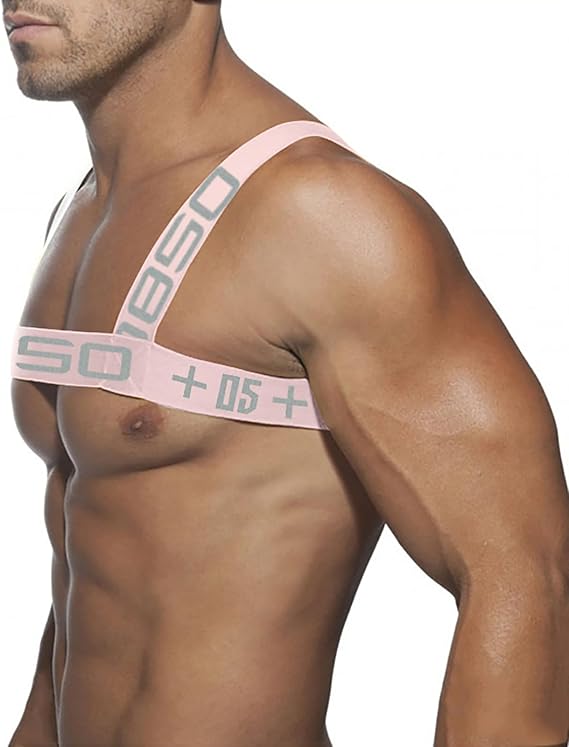 Men's Fitness Harness Shoulder Chest Straps Sport Crop Top Muscle Harness for Bodybuilding