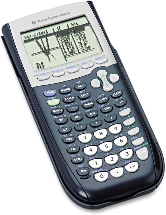 Texas Instruments TI-84 Plus Graphics Calculator, Black 320 x 240 pixels (2.8" diagonal) | All-purpose graphing; Preloaded apps; Exam-approved