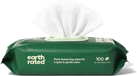 Earth Rated Plant Based Unscented Dog Wipes
