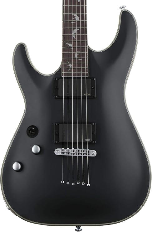 Schecter Damien Platinum 6 Left-Handed - Satin Black