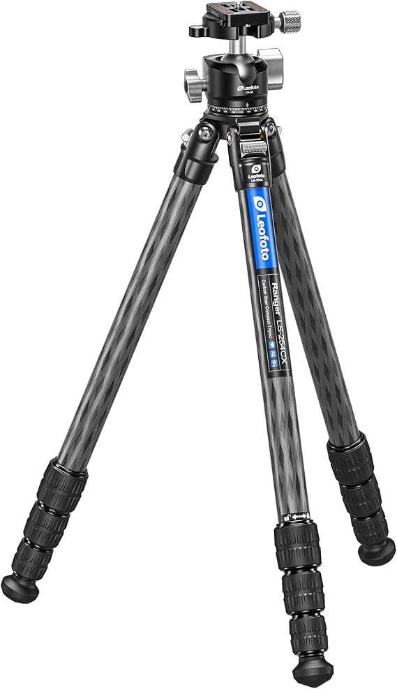 LEOFOTO 46" Video Carbon Fiber Tripod Ball Head Compact LF-LS-254CX+LH-30