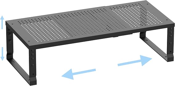 Genişletilebilir Ayarlanabilir İstiflenebilir Çok Amaçlı Baharat Rafları, Metal Depolama Rafı, Sağlam ve Pratik Mutfak Rafları, Mutfak, Banyo, Depo Odası ve Diğer Yerler için Tezgah Üstü (1