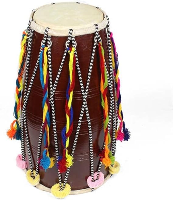 Fancy Dholak Dhol Drum 45cm Tall Handmade