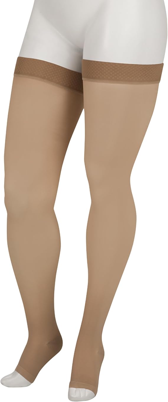 Juzo Basic 4412ag 30-40mmhg Thigh-High Open Toe Compression Stocking, Short