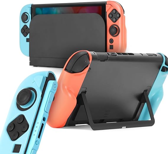 Nintendo Switch 2 2025対応ハードフルカバー LEPIC GAMING PITA FULL COVER GRIP CASE Neon 超薄型設計 スタンド&ドック対応 Joy-Con分離対応 マウスモードにも対応する独自エルゴノミクスグリップ ＋－ボタンが押しやすい独自タクティカルボタン DGN-LPG-FULCASE-SW2-NE