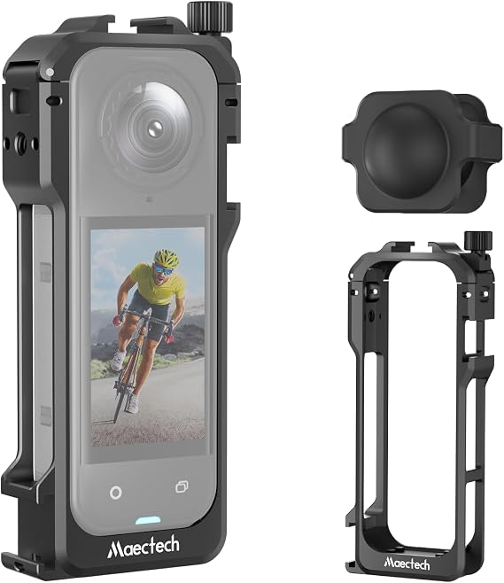 Protective Cage for Insta 360 X5 Case Aluminum Alloy 1/4" Threads