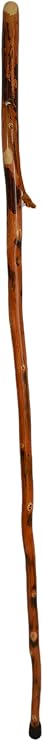 Hickory Walking Stick and Hiking Staff - Up to 60" Tall - by Creation Carvings