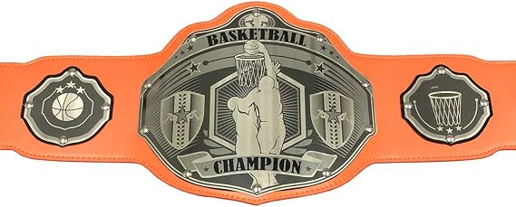 Undisputed Belts Basketball Championship Belt Trophy - Dunk - Custom Banner Text and Colors - 2 Day Production