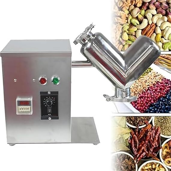 Laboratory Mixing Equipment,V-Type Dry Powder Mixer, Efficient Blending Tool,for Laboratory Teaching/Food Processing