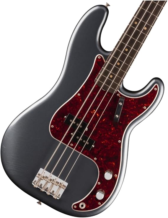 Fender Limited Vintera II Road Worn '60s Precision Bass - Charcoal Frost Metallic | Alder Body with Road Worn Nitro,#39;60 Second Split-Coil P Pickup, Early-'60 Second C Maple Neck, 7.25 Rosewood Fb
