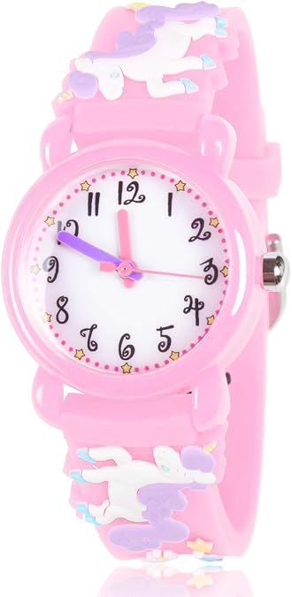 Kids Watch Ages 3-8, 3D Lovely Cartoon Watch for Girls - Best Gifts