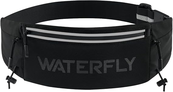 Waterfly Running Belt with Marathon Number Clip Runner Waist Phone Holder