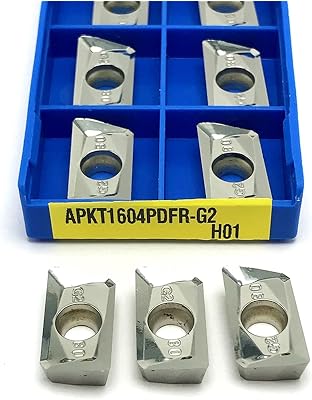Carbide Inserts 10 Pcs APKT1604 PDFR G2 H01 Aluminum Turning Tool CNC Cutting Tool Milling Insert APKT 1604 Turning Insert Metal Lathe Tools  Angle : APKT1604 MA H01 , Insert Widthmm : 10PCS