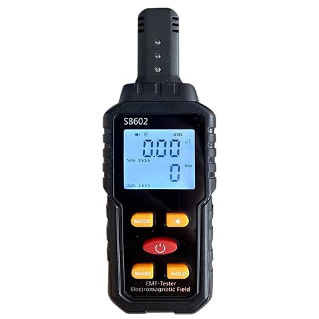 Geiger Counter Radiation Detector 3-in-1 Lcd Display Nuclear Radiation Detector with Sound & Light Alarm Portable Monitor Meter for Home Office Outdoor Indoor