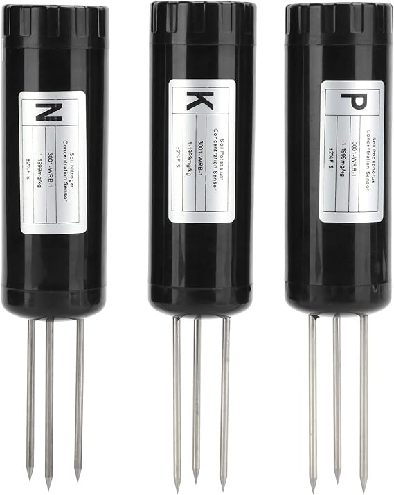 Pilipane Soil Sensor Meter, NPK Meter Sensor, Intelligent Nutrient Fertilizer Detector, Soil Tester Digital Soil Test Kit for N, P and K, Gardening Tool for Garden, Lawn, Farm, Indoor & Outdoor Use