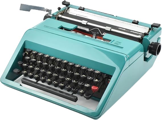 Typewriter - Old Fashioned Mechanical Retro Typeable Manual for Notes, Letters or Creative Writing 35 * 35 * 10CM