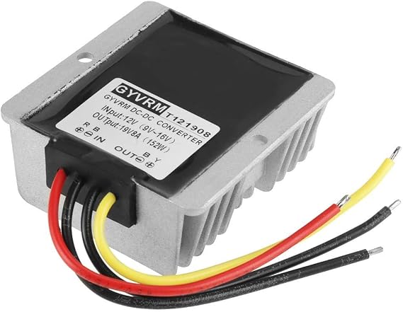 Oumefar DC-DC 12V to 19V 8A Adjustable Step Up Voltage Converter 152W Car Boost Voltage Power Supply Module for Voltage Conversion