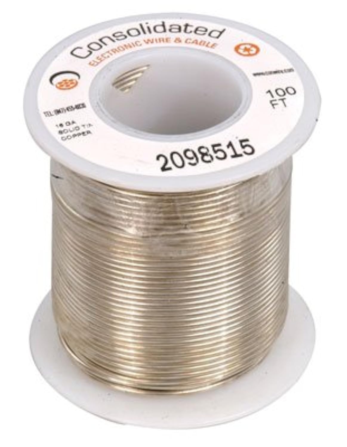Jameco Valuepro 3815-100 Solid Tinned-Copper Bus Bar Wire, 16 AWG, 100 Length
