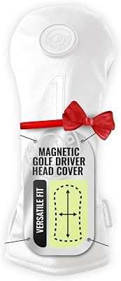 Stripebird Magnetic Golf Driver Head Cover - Ultra-Strength Neodymium, Magnetically Attached - Durable Golf Club Headcover - Lightweight Modern Design - Versatile Fit for All Major Brands