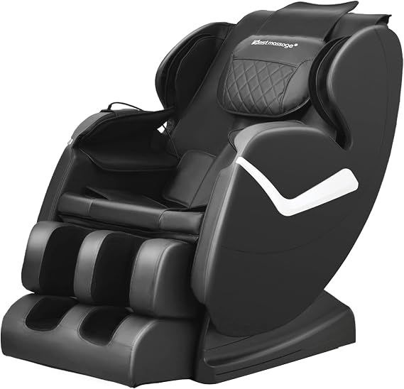 BestMassage Massage Chair Zero Gravity Full Body Electric Shiatsu Massage Chair Recliner with Foot Rollers Built-in Heat Therapy Air Massage System Stretch Vibrating for Home Office