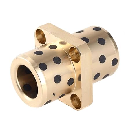 Graphite Brass Linear Bearings J+D+B LMKC8/10/12/13/16/20/25/30/35/40/50L High Temperature Resistant Self-lubricating Oil-Free(LMKC20L 20x32x80)