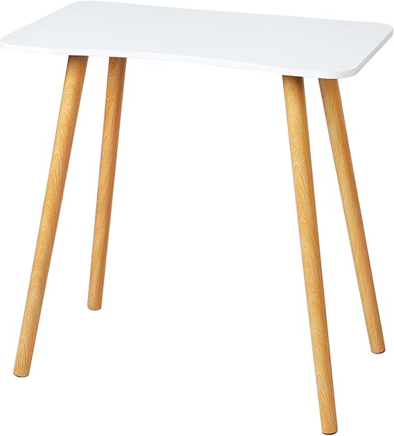 Modern Ergonomic Design Computer Desk, Solid Wood Legs, Spacious Desktop, Home Office Table, Writing Desk