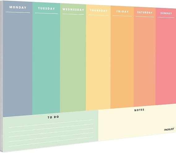 Weekly Planner - Ideal Task Organizer to Achieve Your Goals and Be More Efficient. Master Your Week and Multiply Your Productivity! | Original Gift | 100% Paper