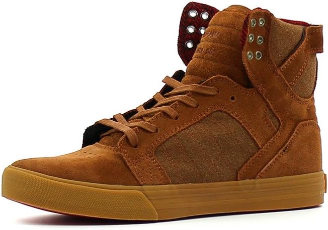 Supra Men’s Skytop Low-Top Sneakers Brown Size: 4.5