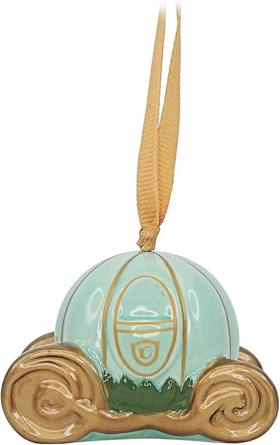 Hanging Decoration Boxed - Disney Classic (Cinderella's Carriage) - Ceramic Decoration Inspired By Cinderella's Carriage - Disney Gifts - Disney Merchandise - Disney Christmas Decorations