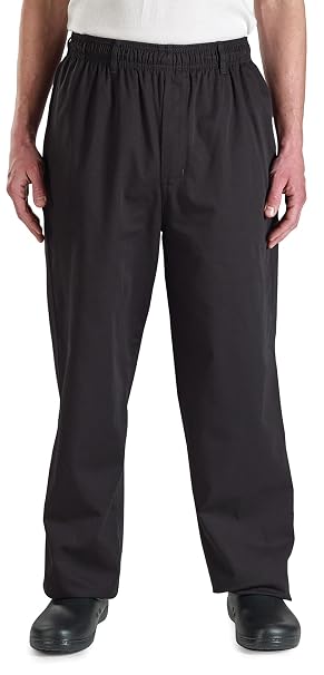 Mercer Culinary M60050BKXS Millennia Men's Cook Pants, X-Small, Black