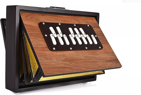 12" Shruti Box Musical Instrument, Pure Teak Wood Shruti with Carry Bag, Shruti Box 432Hz