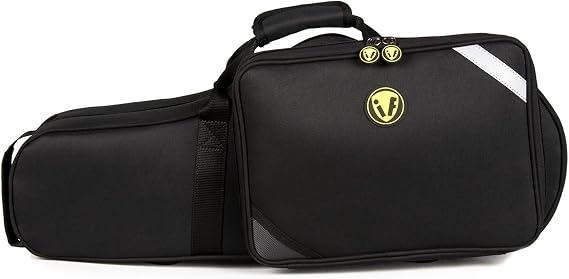 Contoured Case for Eb Alto Saxophone;Shaped Gig Bag (IF-ASC-CON02) | Lightweight Contoured 600D Nylon Alto Sax Case: Detachable Backpack Straps,Oversized Pocket. Heavy-Duty Pro Protection