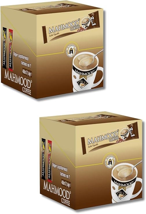 Mahmood Coffee 3 in 1 Milk Sparkling Instant Coffee 48 X 18 Gram 2 sets